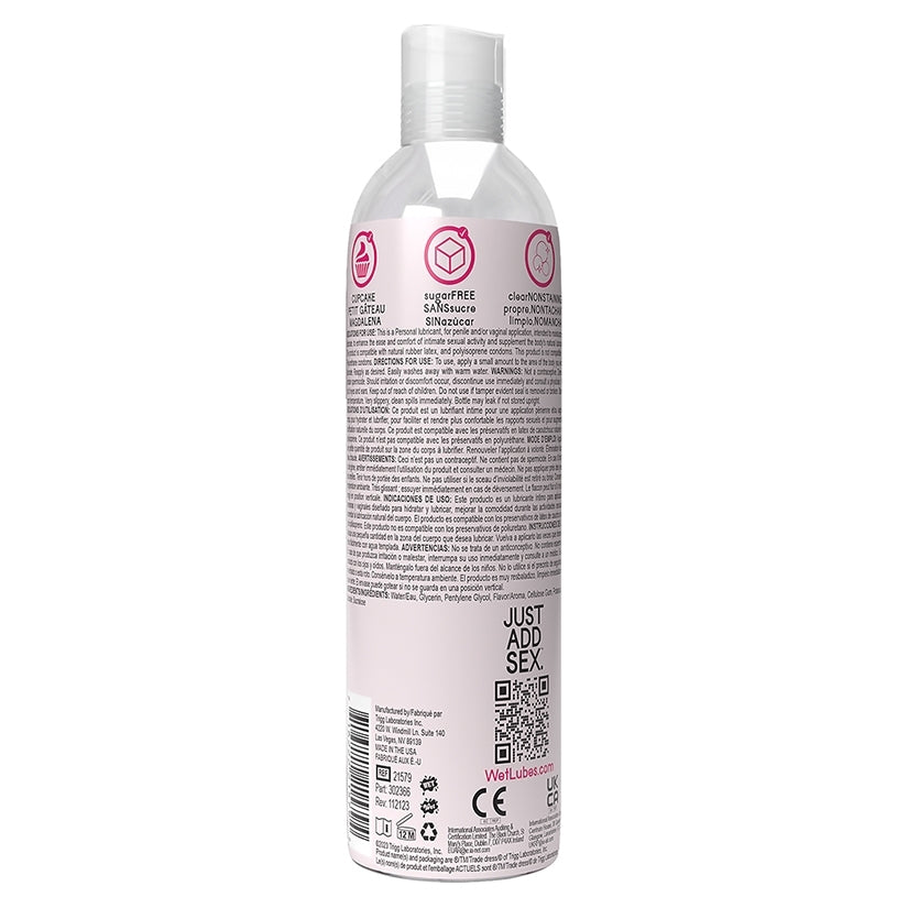 Wet Delicious Oral Play Cupcake Water-based Flavored Lubricant 4 Oz