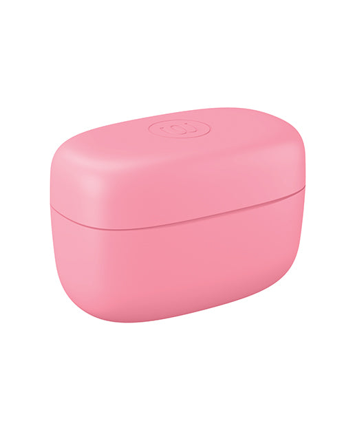 Womanizer Snap Clitoral Stimulator Crushed Berry packaging in a sleek pink case.