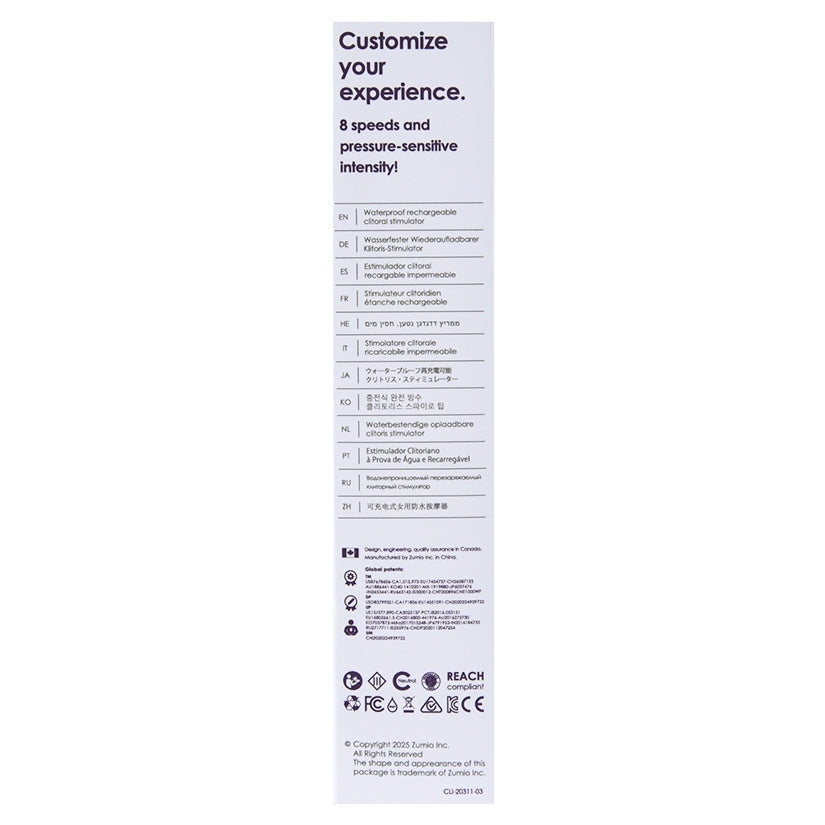 Zumio X2 Clitoral Stimulator Purple
