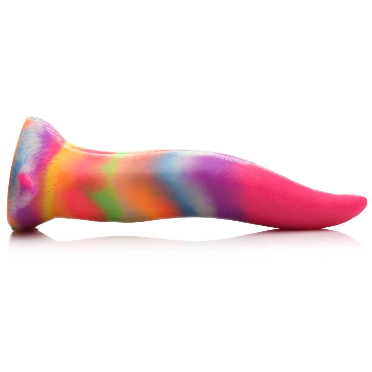 Unicorn Kiss Unicorn Tongue Glow-in-the-Dark Silicone Dildo in a colorful, playful design.