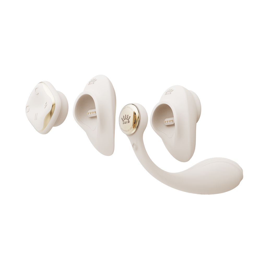 ZALO Deya Wearable Smart Dual Vibrator with App Control showcasing modular design and innovative features.