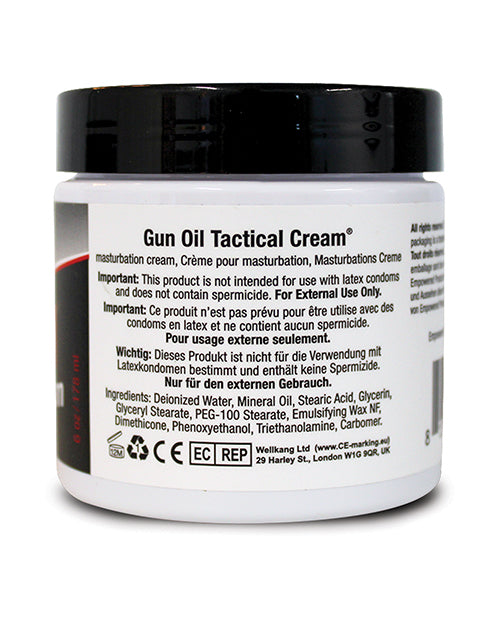 Gun Oil Tactical Cream 6 Oz Jar - premium masturbation cream with smooth glide and long-lasting comfort.