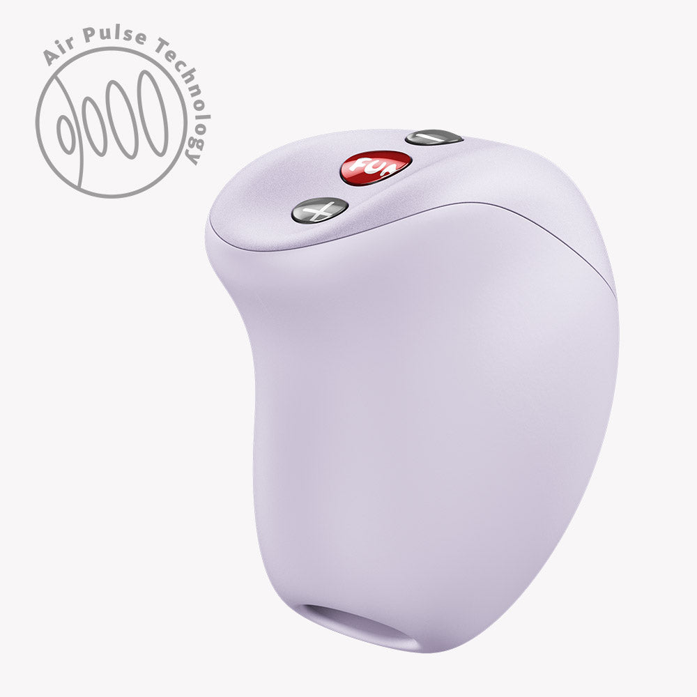 Fun Factory Mea Air Pulse Vibrator Purple showcasing air pulse technology for unique clitoral stimulation.