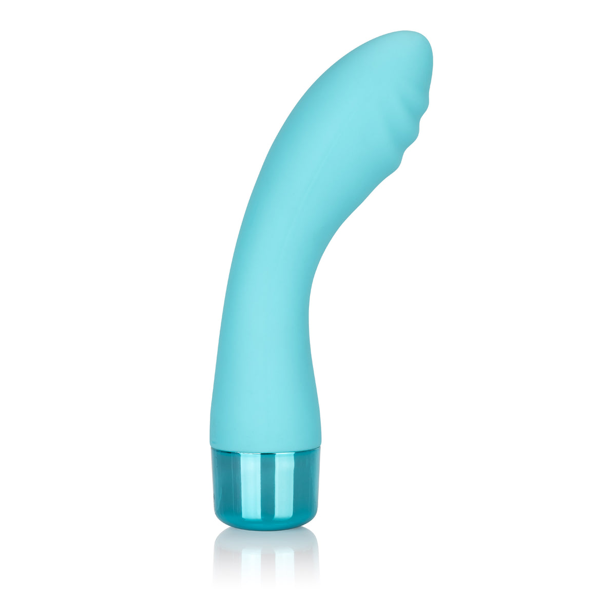 Eden Ripple Flexible G-Spot Vibrator in a vibrant blue color, designed for targeted internal pleasure and comfort.