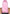 Leg Avenue 24 Inch Long Straight Bang Wig Pink showcasing sleek, straight pink hair from the back.