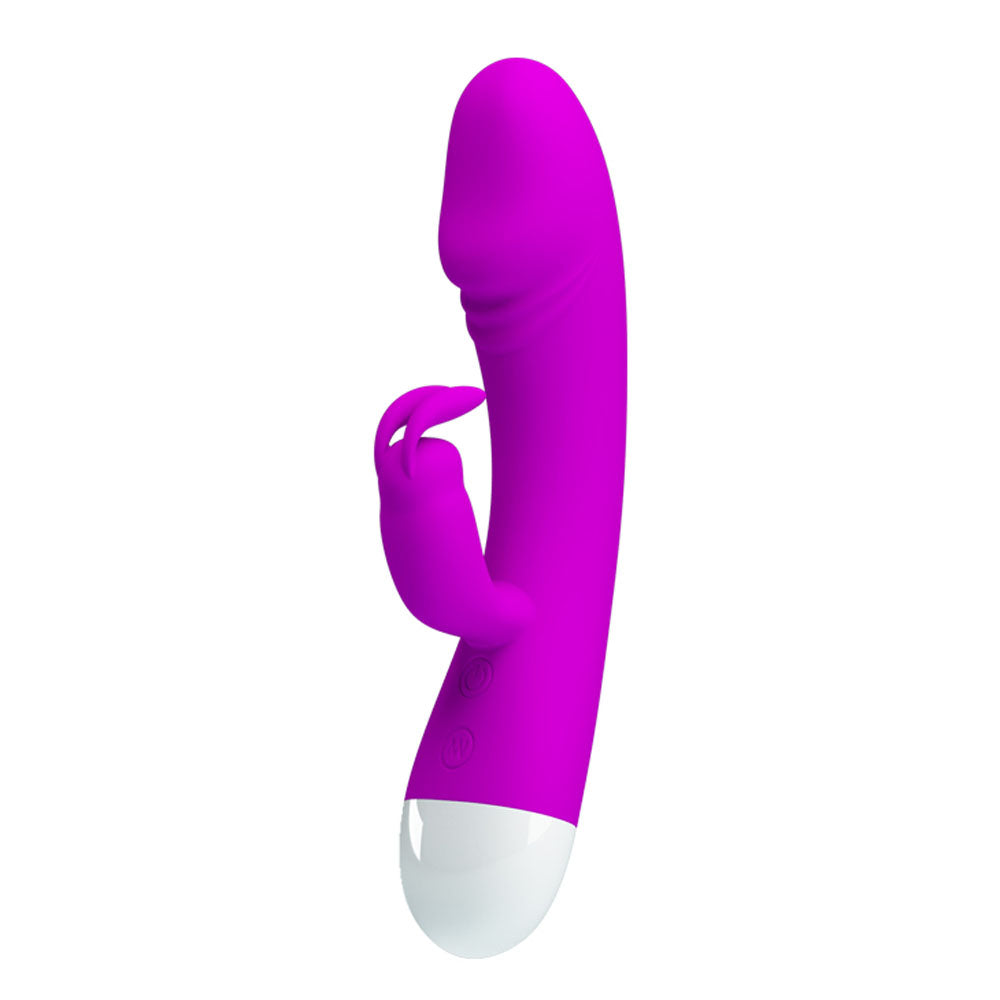 Pretty Love Will 30 Function Rabbit Style Vibrator in sleek silicone design for dual stimulation.