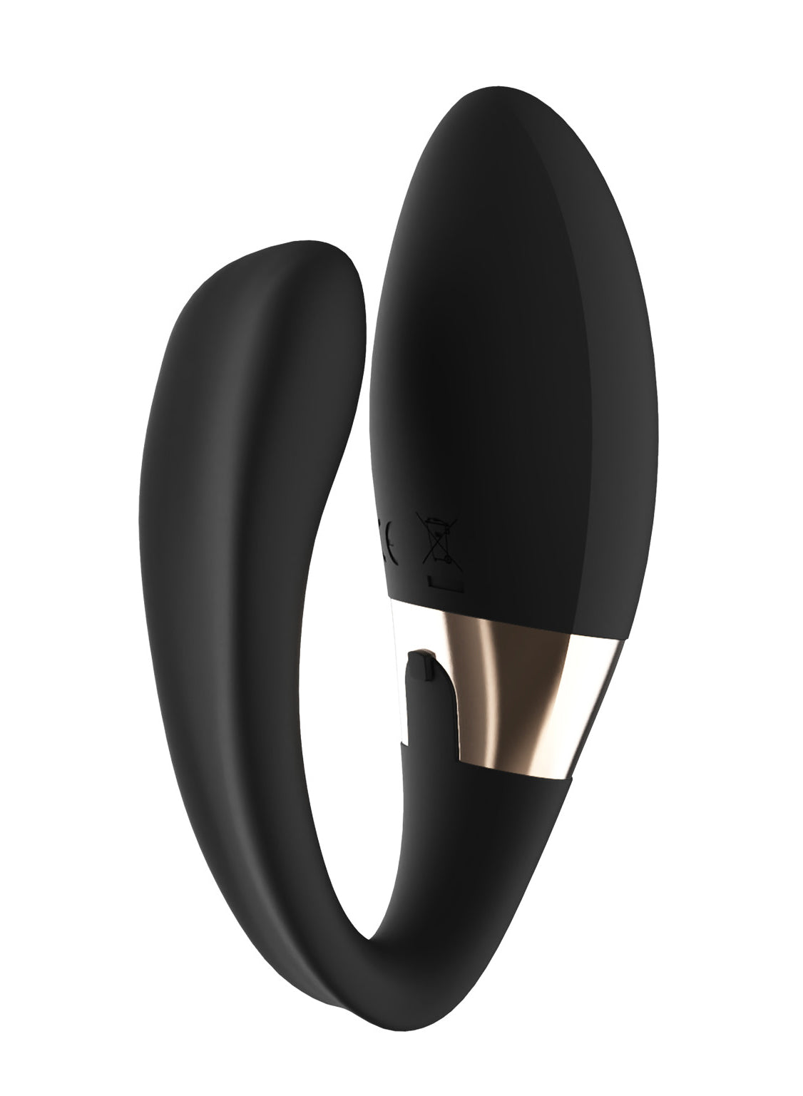 LELO Tiani Harmony App Controlled Couples Vibrator Black showcasing its sleek design and dual motors for enhanced pleasure.