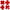 Pastease Petite Plus X Faux Latex Red Cross Nipple Pasties in a glossy red finish, showing four pairs of playful cross designs.