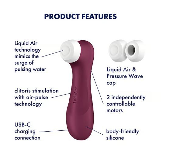 Satisfyer Pro 2 Generation 3 Air Pulse Clitoral Vibrator - Image 2