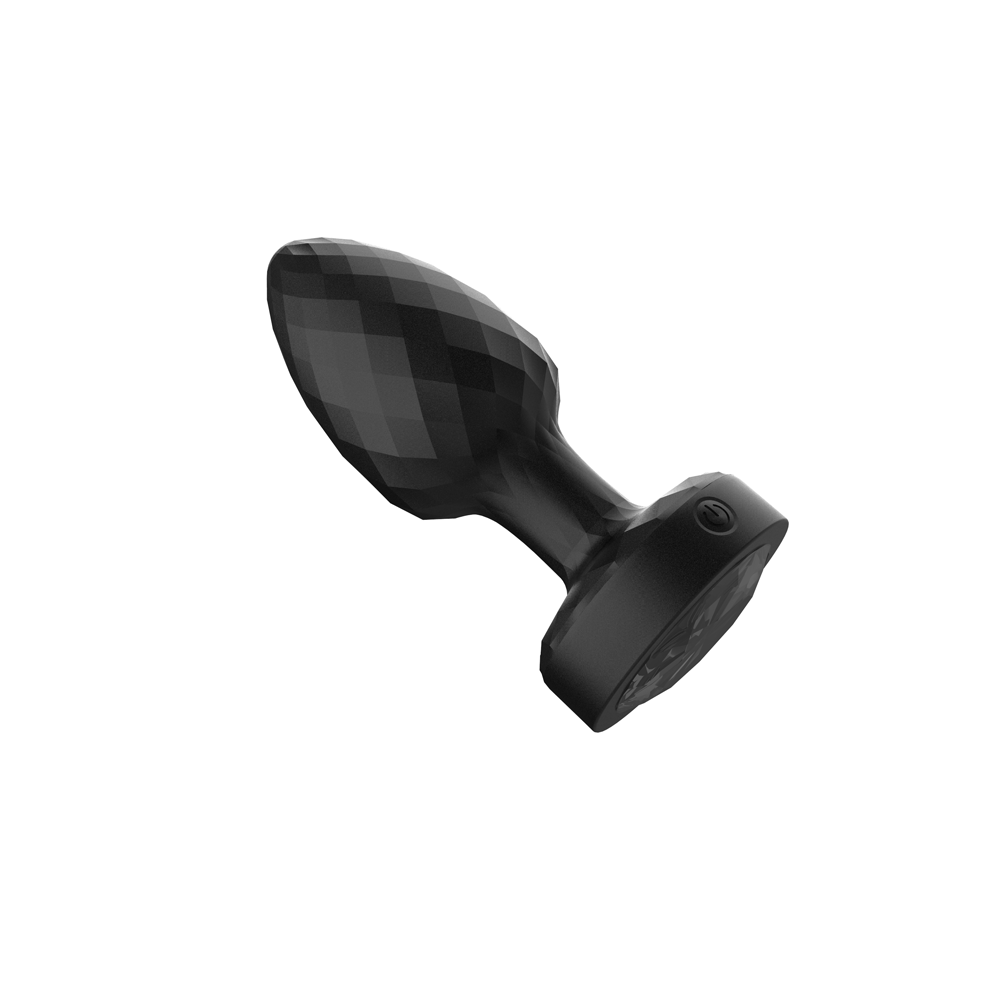 Viben Twila Light Up Rotating Vibrating Anal Plug with diamond-textured shaft and glowing jewel base.