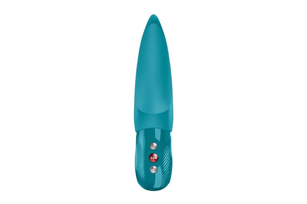 Fun Factory Volta Lay-on Vibrator Aquamarine, designed for electrifying stimulation and dual contact.
