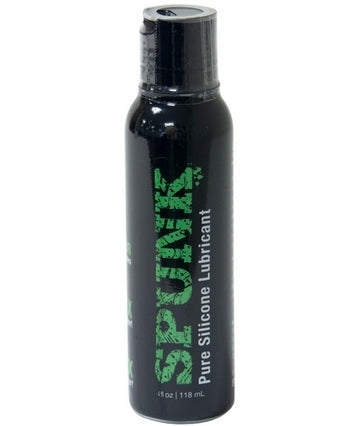 Spunk Lube Pure Silicone Lubricant 4 Oz bottle showcasing premium performance and smooth glide.