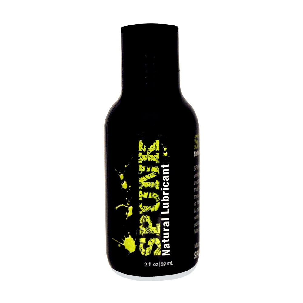 Spunk Natural Lubricant 2 Oz bottle showcasing its premium oil-based formula for smooth lubrication.