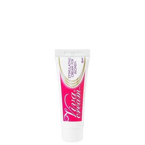 Viva Stimulating Cream for Women 10 ml in a compact tube, designed for enhancing sensory experiences.