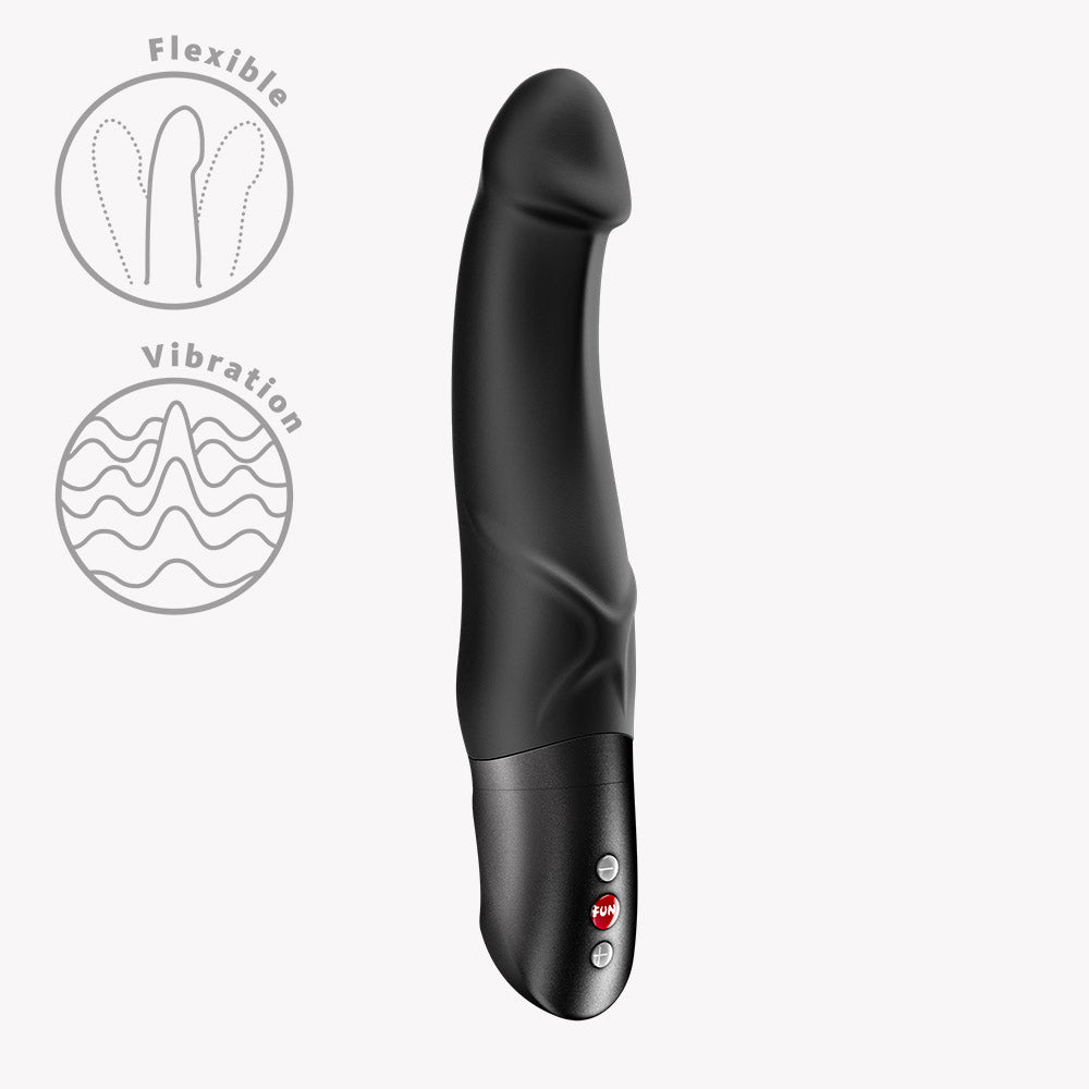 Fun Factory Mr Boss G-Spot Vibrator Black with flexible design and vibration features.