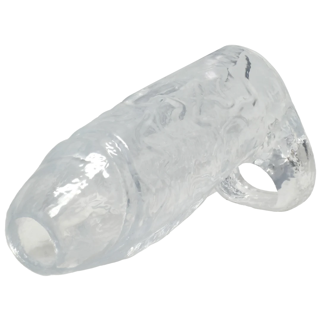 Titanmen Cock Sleeve With Ball Strap 6 Inch Clear for enhanced sensation and comfort.