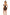 Pink Lipstick All Talk Keyhole Mini Dress One Size Black shown from the back, showcasing its flattering fit and unique design.