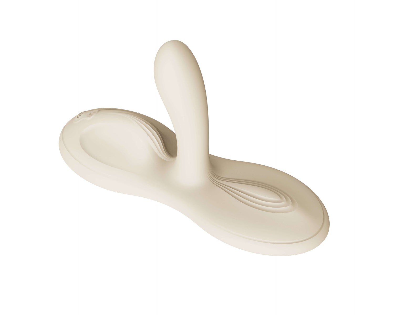 ZALO Flora Smart Vibrating Pad in ivory white, designed for simultaneous stimulation of clitoris, vagina, and anus.